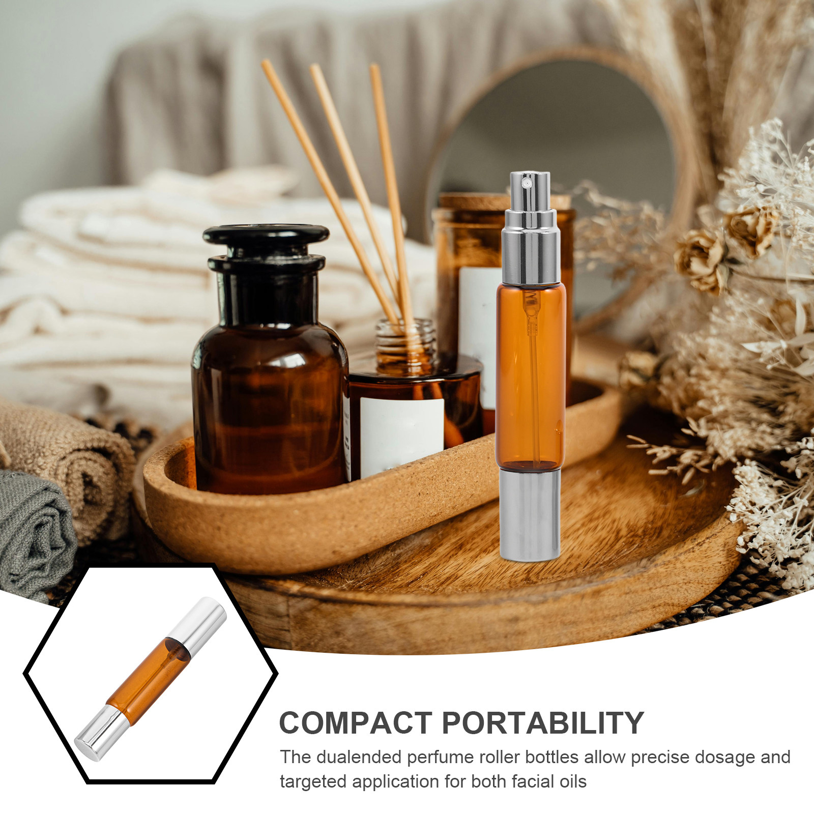 Набор из 8 янтарных стеклянных – обзор и цена Perfume Travel Set